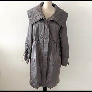ESCADA Sport Gray Puffer Coat Jacket Size 44 US Size XL